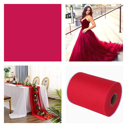 Light Garnet - Luxury Matte Tulle  - TLC