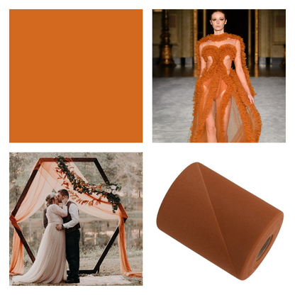 Copper - Luxury Matte Tulle  - TLC