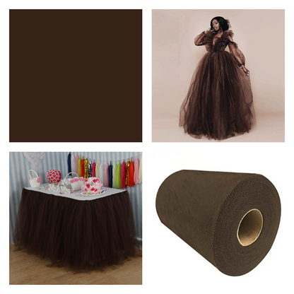 Brown - Luxury Matte Tulle  - TLC
