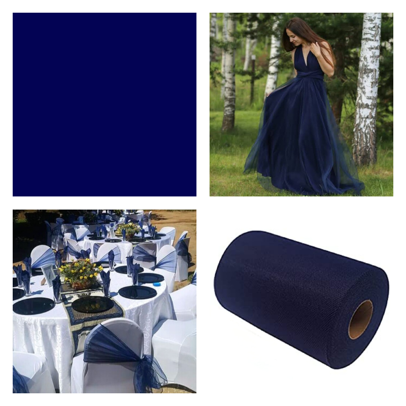 Navy Blue - Luxury Matte Tulle  - TLC