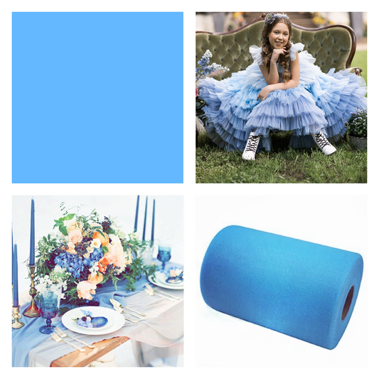 French Blue - Luxury Matte Tulle  - TLC