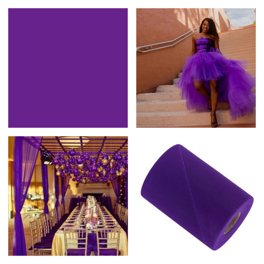 Purple - Luxury Matte Tulle  - TLC