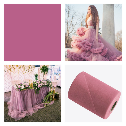 Antique Mauve - Luxury Matte Tulle  - TLC
