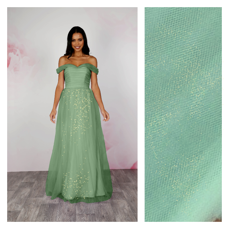 Sage Green - Luxury Glimmer/Shimmer Tulle  - TLC