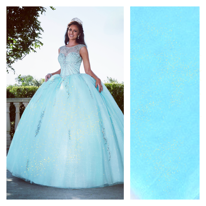 Aqua Blue - Luxury Glimmer/Shimmer Tulle  - TLC