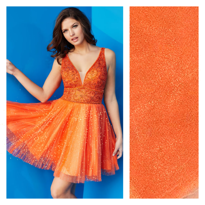 Shrimp Orange - Luxury Glimmer/Shimmer Tulle  - TLC