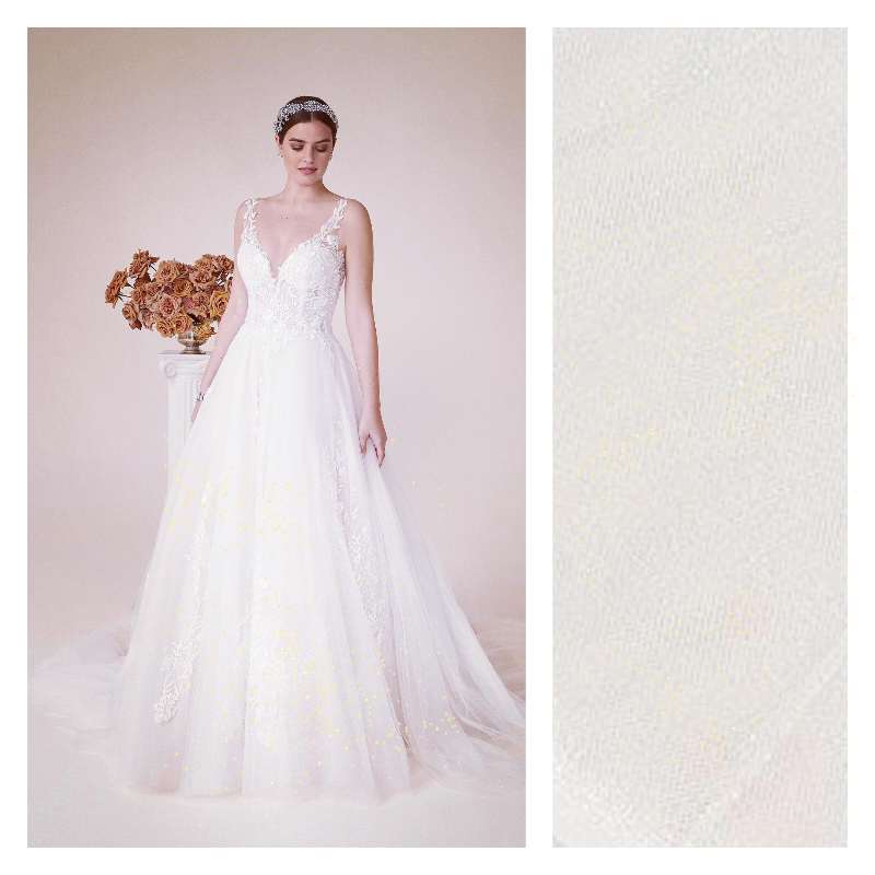 Light Ivory - Luxury Glimmer/Shimmer Tulle  - TLC