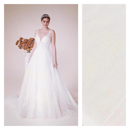 Light Ivory - Luxury Glimmer/Shimmer Tulle  - TLC