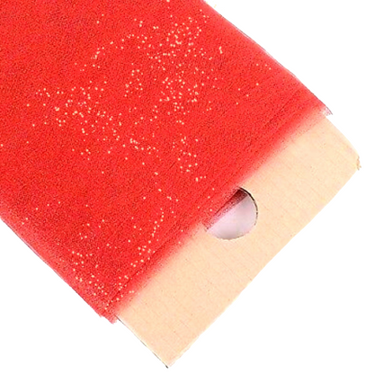 Red - Luxury Glimmer/Shimmer Tulle  - TLC